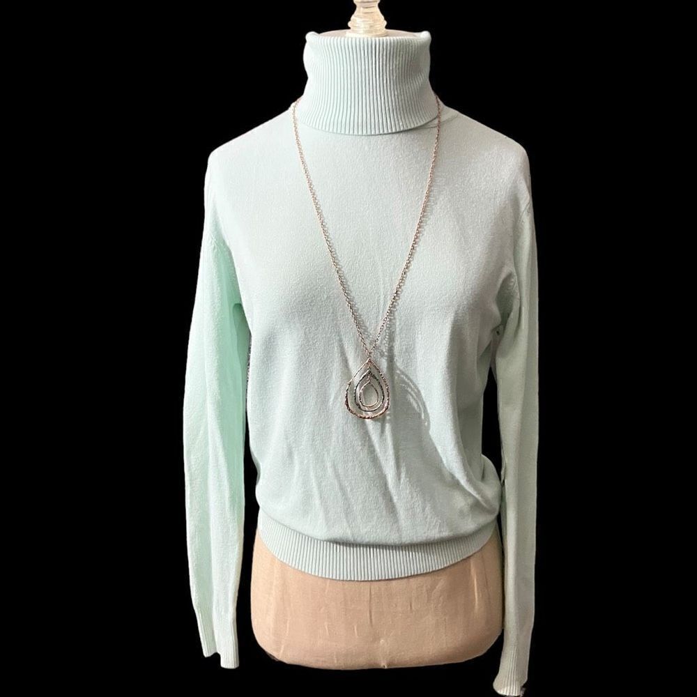 Joseph A Mint Green NWT High Neck Sweater / SZ: PL